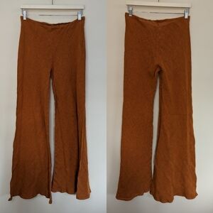 Moda Positano linen wide leg bell bottom pants medium